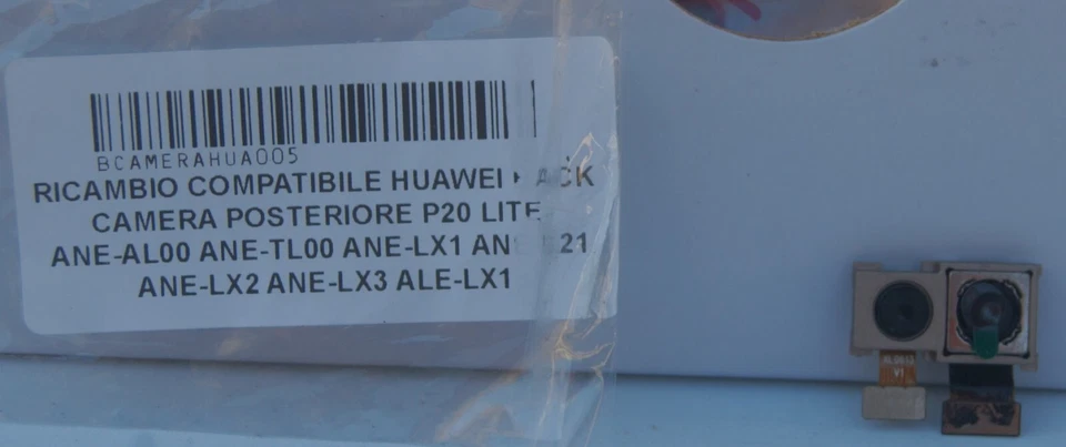 FOTOCAMERA BACK POSTERIORE PER HUAWEI P20 LITE ANE-LX1 FLAT FLEX MODULO CAMERA - Immagine 1 di 1