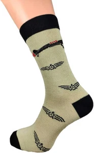 Men's Bamboo Socks SuperSoft Hypo Allergenic, Anti-bacterial–Size 7-11 - Novelty - Picture 1 of 4