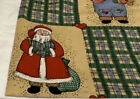 Tissu de Noël vintage 1 an patchwork pays père Noël artisanat cœurs primitifs