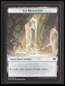 MTG Icy Manalith Token 17 Token Kaldheim Card CB-1-3-B-13 - Picture 1 of 7