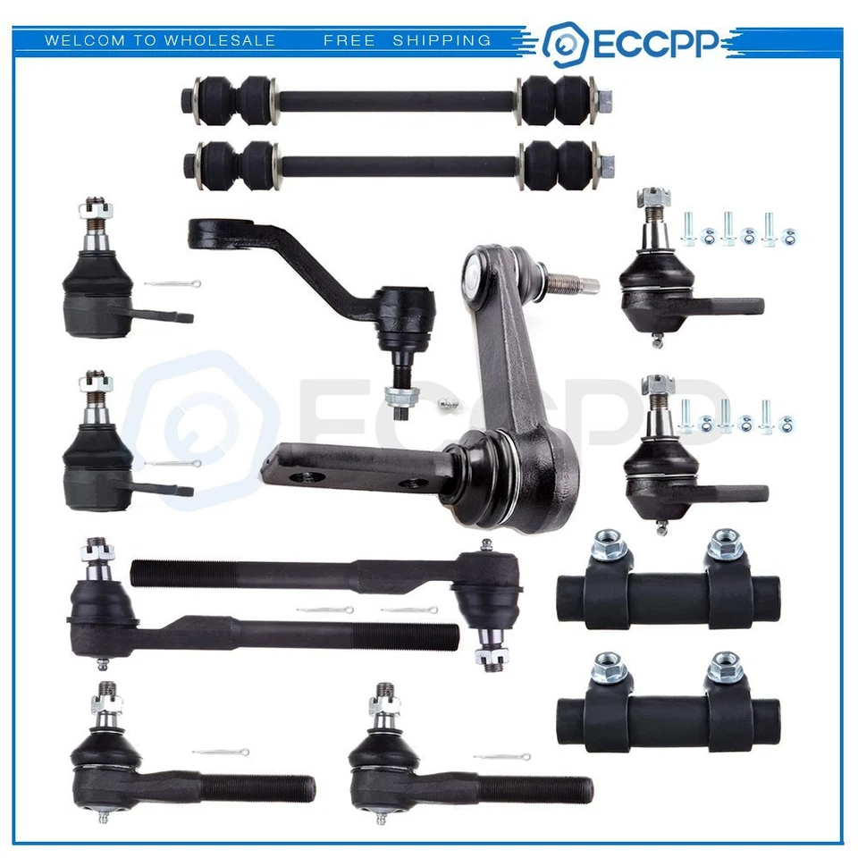 14 piezas para Dodge Ram 1500 RW 2000 2001 brazo Pitman delantero barras de amarre rótulas Foto 1 de 4