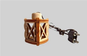 Laterne X Krippenlaterne 3,5V Krippenbeleuchtung,Holzlaterne, Stalllaterne - Bild 1 von 1