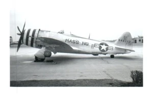 Republic Curtiss P-47 Thunderbolt Airplane VTG Photograph 5x3.5" MASS NG 549117 - Picture 1 of 2
