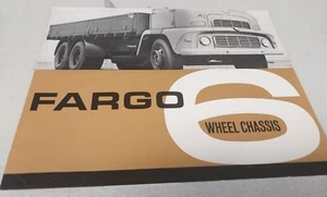 1962 FARGO 6 WHEEL CHASSIS TRUCKS Original Sales Brochure  - Picture 1 of 6