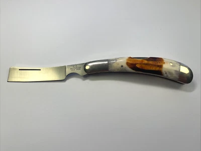 C.I. Faca de barbear Compass Industries 1305 cabo ósseo Japão - Imagem 1 de 4