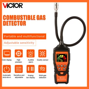 VICTOR 822C 822D Lpg Gas Leak Detector Analyzer Combustible Flammable Air Tes✦Kd - Picture 1 of 17