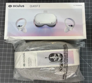 Meta Oculus Quest 2 256GB Standalone VR Headset - White + Carrying Case Bundle - Picture 1 of 12