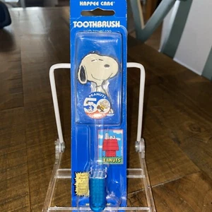 Happee Care Snoopy 50th Anniversary Child's Toothbrush with Travel Cap - Picture 1 of 6