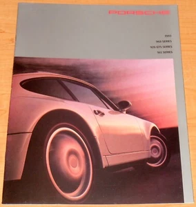 PORSCHE * 1993 Series 968/928/911 Sales Brochure * VG CONDITION * FREE SHIPPING - Picture 1 of 12