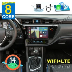 8 Core 4+64GB Android 14 Stereo Radio GPS For Toyota Corolla 2017-2018 Carplay - Picture 1 of 12