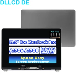 For Apple MacBook Pro 13" A1706 A1708 2016 2017 Retina LCD Screen Assembly Gray - Bild 1 von 5