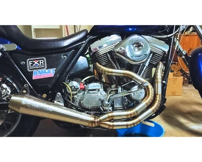 Harley Davidson Dyna FXR Street Bob Sturgis | Custom 2-1 Exhaust System - Imagem 1 de 4