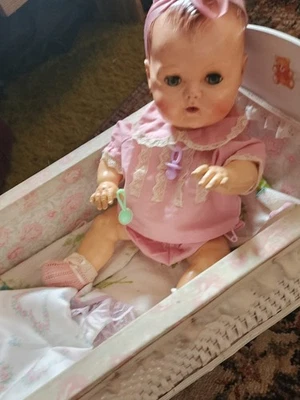 Vintage American Character Doll Tiny Tears 15in ( NO CRIB) 1950s  - Image 1 of 4