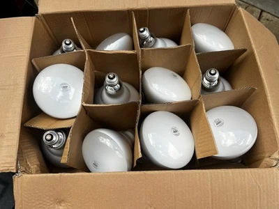 Feit BR 40 65W Indoor Flood Light Bulbs White Pack of 12 **BOX DAMAGE** - Image 1 of 4