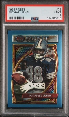 1994- Topps Finest Michael Irvin PSA 9 - Image 1 of 2