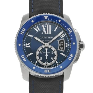 CARTIER Caliber De Cartier Diver WSCA0010 Blue Men's Used Watch #5135 - Picture 1 of 6