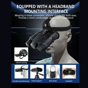 Hot 2.5K UHD Digital Binoculars 8x Digital Zoom Goggles Binoculars Supports WIF - Picture 1 of 24