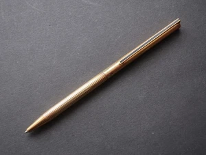 Original S.T. Bolígrafo Dupont en plata 925 chapado en oro mecanismo giratorio - Imagen 1 de 6