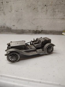 Danbury Mint Stutz Bearcat 1914 Pewter MODEL ANTIQUE CAR silver Tone DISPLAY - Picture 1 of 14