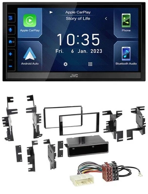 JVC DAB Bluetooth MP3 USB 2DIN Autoradio für Nissan Cube ab 09 Frontier ab 13 - Bild 1 von 4
