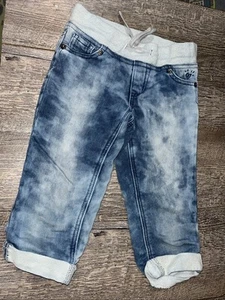 Justice sz 6 stretched stonewashed Capri legging jeans - Picture 1 of 5