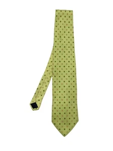 BROOKS BROTHERS green Geometric Silk Men’s Tie Made In Italy Ex Con - Picture 1 of 4