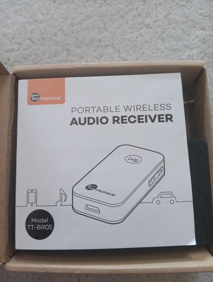 TaoTronics TT-BR05 Bluetooth Receiver / Car Kit, Portable Wireless Audio Adapter - Image 1 of 3