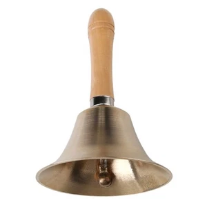 Super Loud Solid Brass Hand Call Bell - Picture 1 of 7