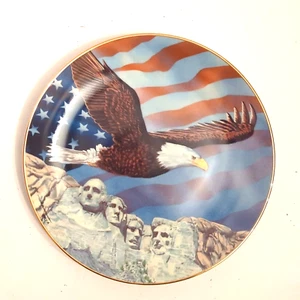 The Father's of Freedom Decorative Plate Artist Don Patterson Paralyzed Veterans - Picture 1 of 3