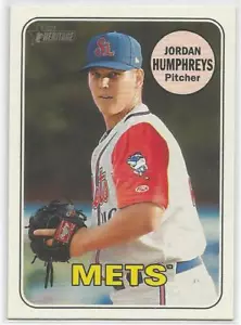Jordan Humphreys New York Mets 2018 Topps Heritage Minors - Picture 1 of 3