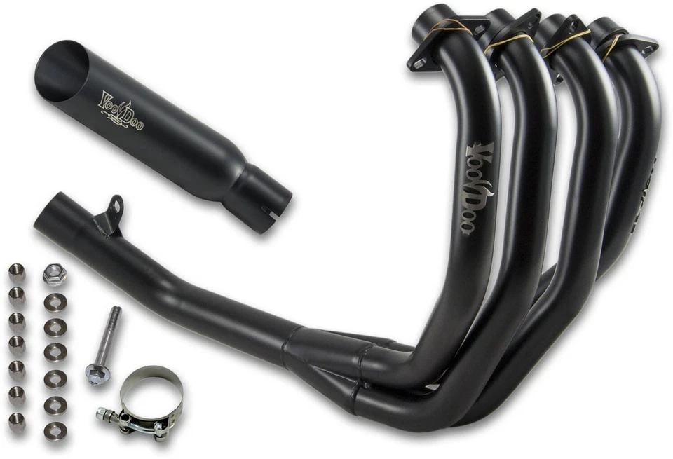 VOODOO 1993-1999 Honda CBR900RR SHORTY SYSTEM EXHAUST BLACK VEFSCBR900J3B - Image 1 of 1