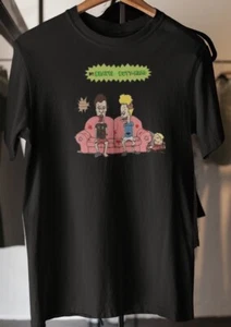 Zombie Beavis & ButtHead Living Dead Halloween Men’s Black Tee Size XL NWT - Picture 1 of 3