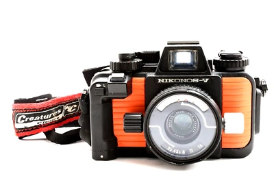 [CASI COMO NUEVO con correa] Nikon Nikonos V naranja cuerpo de cámara fotográfica lente 35 mm f2,5 JAPÓN Foto 1 de 4