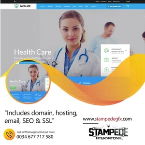 Medical Supplies Healthcare Website Shop Paypal Stripe Wordpress Woocommerce - Picture 1 of 1