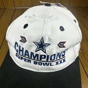 VTG Dallas Cowboys Super Bowl Champions LOGO 7 Hat SIGNED BY RON STONE GUARD #65 - Picture 1 of 19