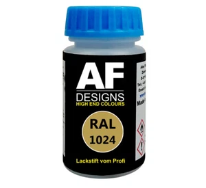 Stylo Peinture Ral 1024 Ocre Brillant Mat 50ml Séchage Rapide de Laura Autola - Photo 1/6