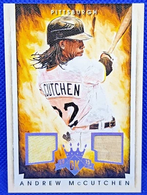 ANDREW MCCUTCHEN 2015 Panini Diamond Kings SILVER DK Materials 92/99 #9 PIRATES - Image 1 of 3
