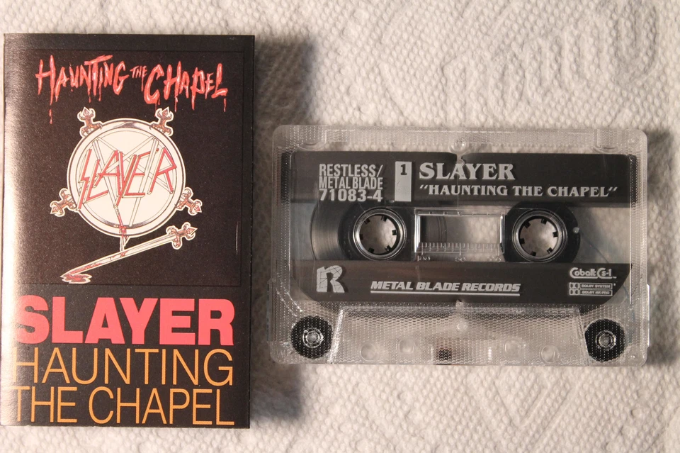 Slayer - Haunting The Chapel orig' Metal Blade cassette 1987 THRASH metal TESTED - Image 1 of 1