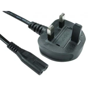 3m Power Figure Eight 8 mains Radio C7 charger lead Laptop Tape Video Cable LONG - Picture 1 of 4