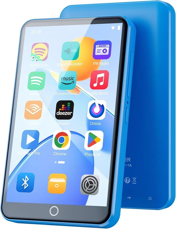 MP3 MP4 Player mit WiFi Bluetooth 4 Zoll IPS Touch Screen 80GB Android C271 - Bild 1 von 4