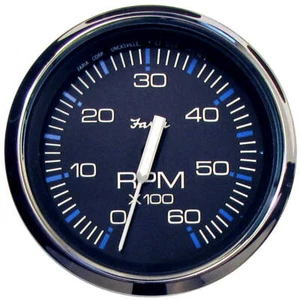 Faria Chesapeake Black 4" Tachometer - 6000 RPM (Gas) (Inboard I/O) [33710] - Picture 1 of 1