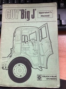 GUY 'BIG J' TRUCK CHASSIS ORIGINAL OPERATOR'S MANUAL INSTRUCTION & MAINTENANCE - Picture 1 of 9