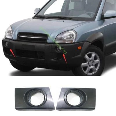 Cubierta de luz antiniebla delantera negra mate para Hyundai Tucson 2005 2006-2008 2009 2X Foto 1 de 4