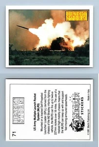 US Army MLRS #71 Desert Storm 1991 Merlin Sticker - Picture 1 of 1