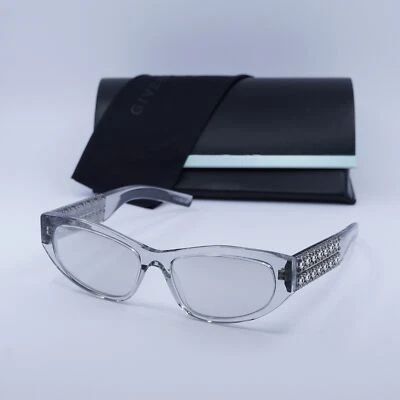 Novo Givenchy GV40078I 20C Transparente/Prata com Parafusos/Espelho Prata 56-17-1... - Imagem 1 de 4