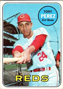 1969 Topps #295 Tony Perez Cincinnati Reds Baseball Card HOF EX - Picture 1 of 2