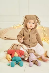 Bertie & Bettie Bunny Spielzeug & Jacke: Stylecraft Strickanleitung 9855 tolles Geschenk - Bild 1 von 1