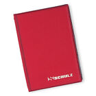 Schulz Album Coin 96 Spaces £1 Storage Folder Collector 50p £2 Holder Light Red