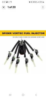 FJ503 Spider Fuel Injector for 1996-06 Chevy Astro Blazer GMC Safari 4.3L V6 GAS - Image 1 of 3