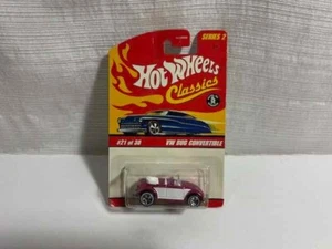 Hot Wheels VW bug convertible Carded #21 of 30 pink - Picture 1 of 6